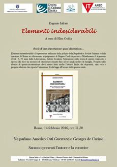 Roma 12 febbraio 2016 "Elementi indesiderabili"
