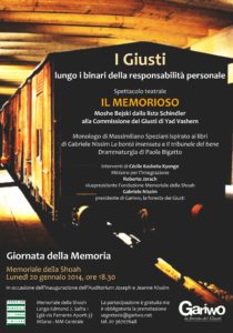 Il Giorno della Memoria 2014 al Memoriale della Shoah di Milano