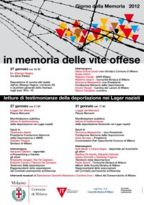 Il giorno della Memoria 2012 a Milano