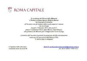 Il Giorno della memoria 2014 a Roma