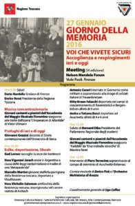 Il Giorno della Memoria 2016 a Firenze