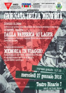 Il Giorno della Memoria 2016 a Monza