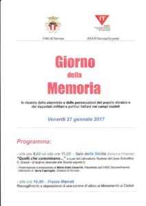 Il Giorno della memoria 2017 a Savona